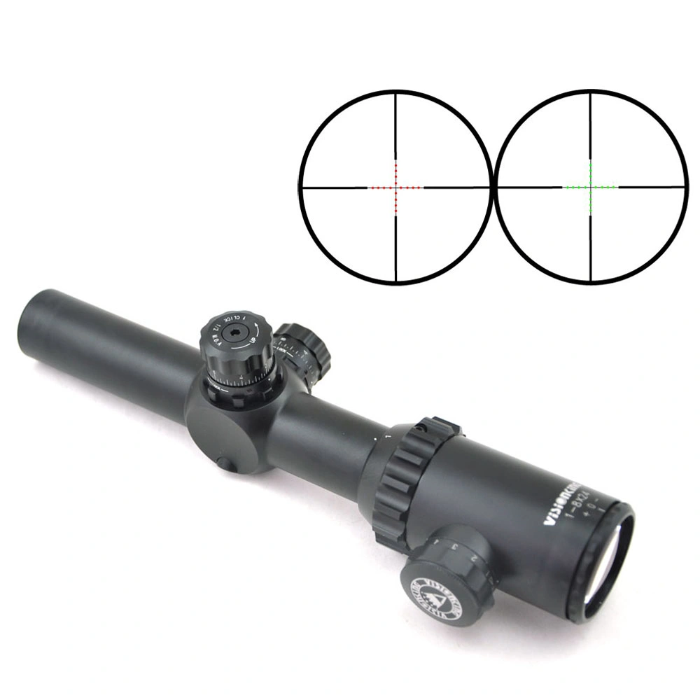 1-8X24 Tactical Hunting Rifle Scope Illuminated Red/Green Rifle Scope
