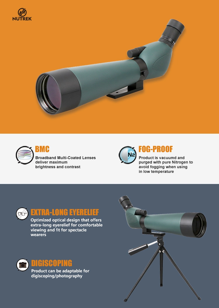 20-60X80 Long Range Outdoor Telescopes Hunting Spotting Scope