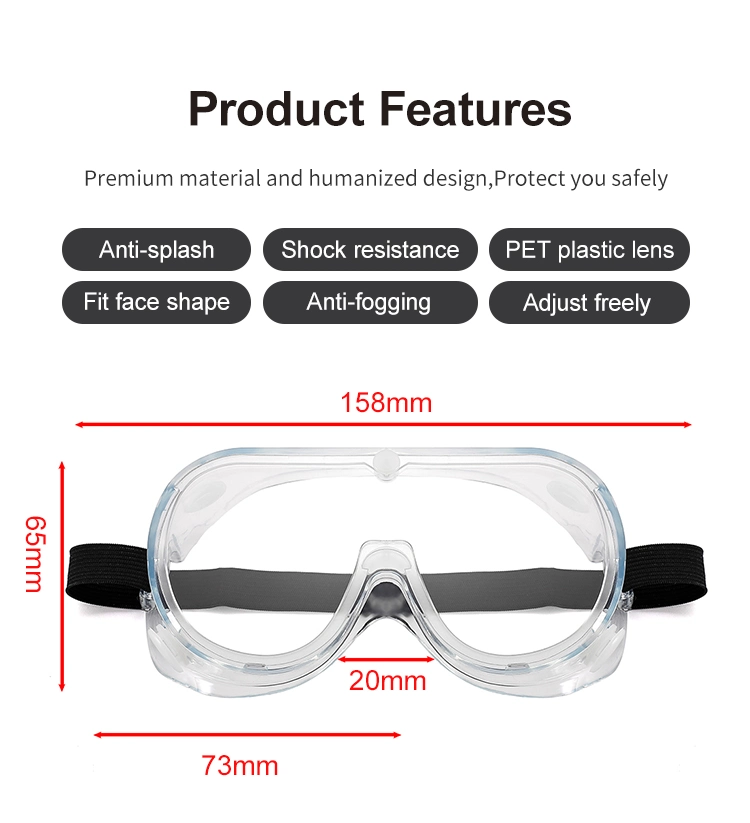 Wholesale Wide Vision Protective Transparent Face Safety Goggles Eyes 2020