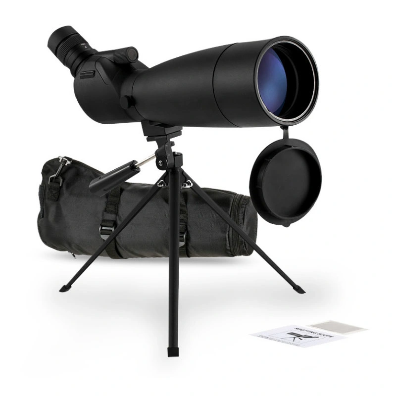 Top Brand Angled Spotting Scope Bak4 Binoculars Telescope Outdoor Military Binoculars New Portable Fully Multi-Coated Telescope (20-60X80)
