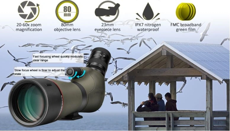 Long Distance Birding High Definition Zoom Spotting Scope with Tripod