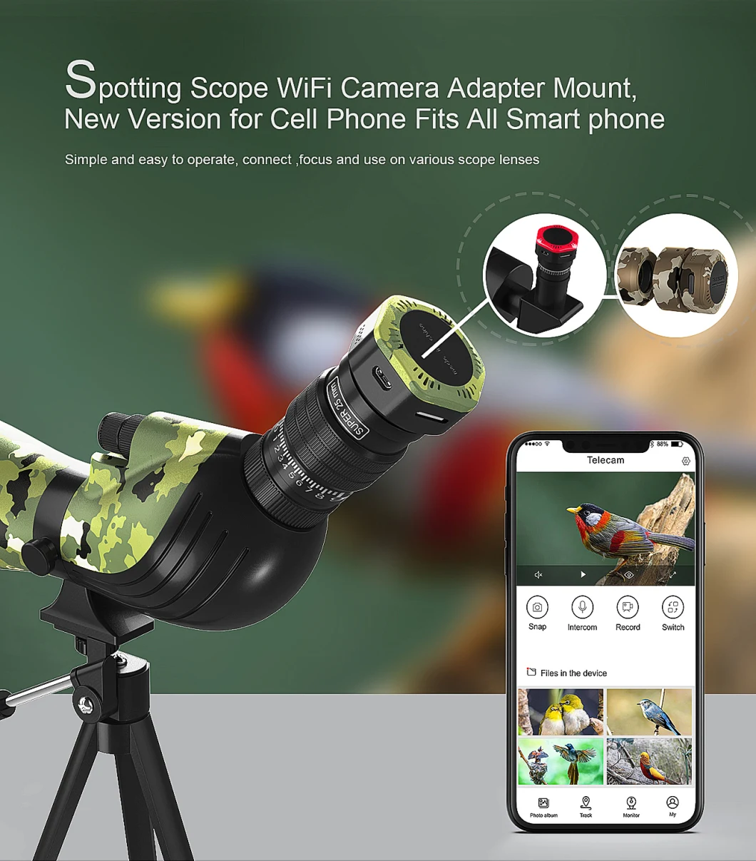 Visionking Telescope Camera CMOS Digital Eyepiece 2MP Astronomy Camera Dynamic Observation for Telescope Planetary Viewing Photo