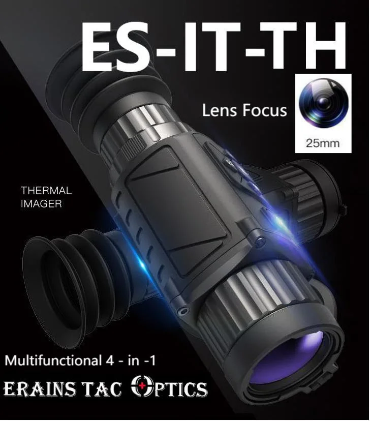 Erains 2021 Latest Perfect Ultra Compact Multifunctional Hunting HD Thermal Imaging Sight with 3-in-1 Thermal Rifle Scope Monocular Searcher Ffp Lens Scope