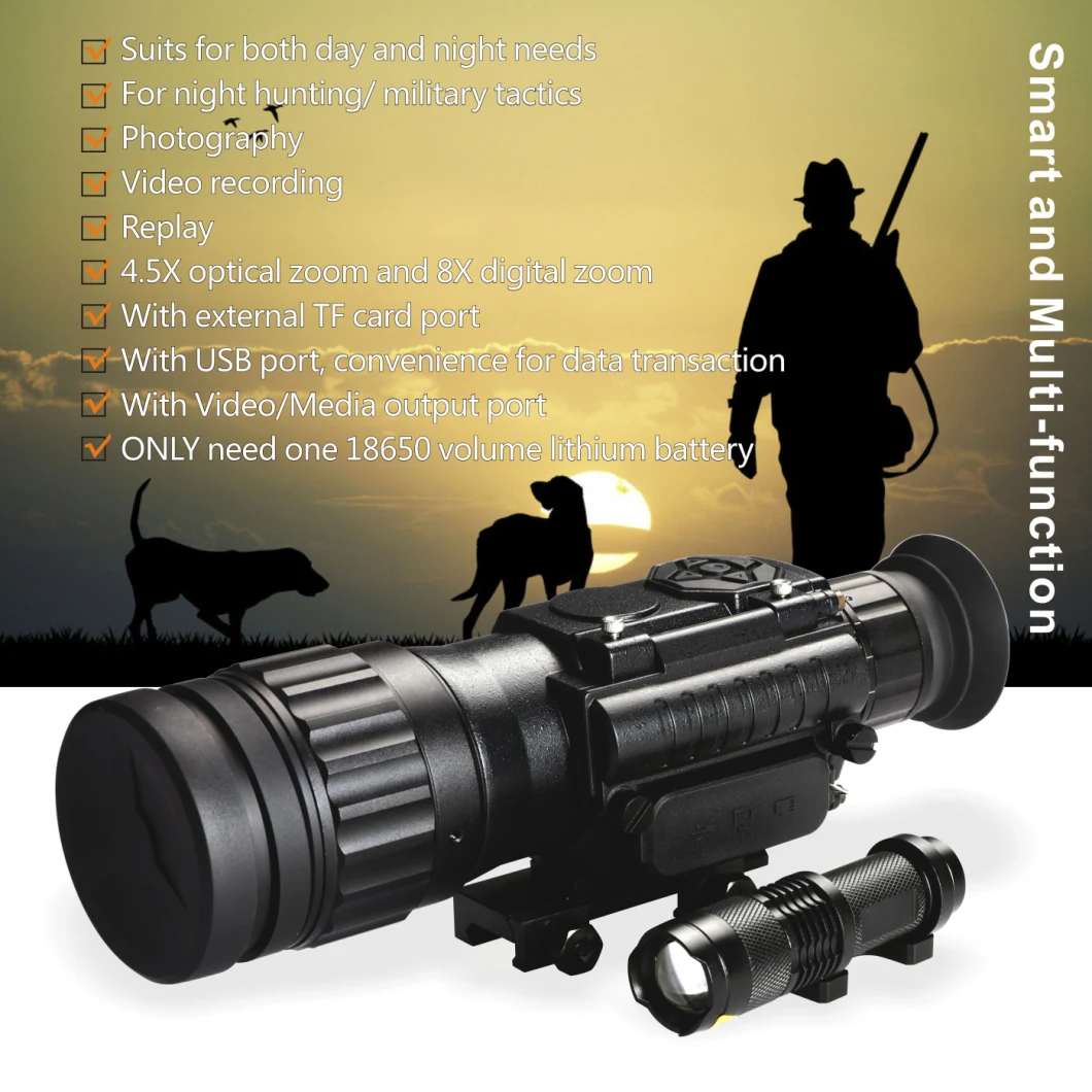 Hog Boar Hunting Gun Mountable Night Vision Rifle Scope