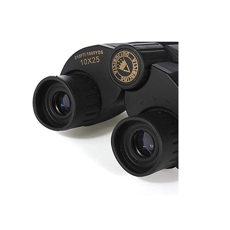 Compact Binoculars for Adult Kids 10X25 Waterproof Binocular Weak Light Night Vision Folding High Powered Clear Binoculars Lightweight Bird Watching