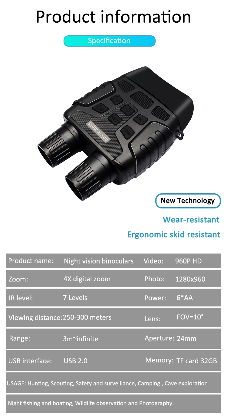 Infrared Day and Night Vision Hunting Binoculars Telescope