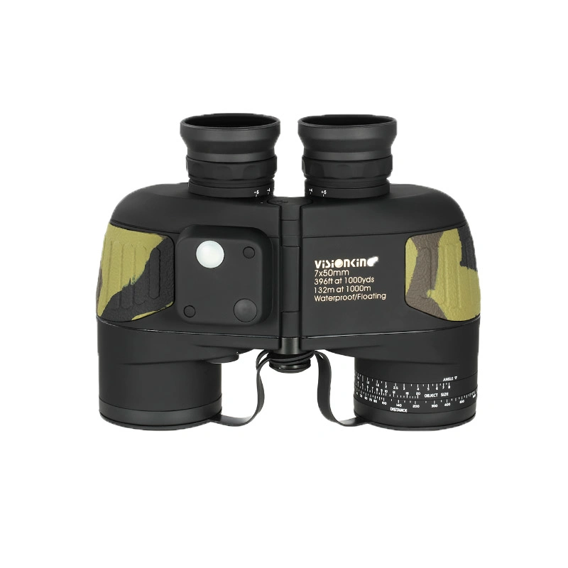 Visionkin 7X50 Military Marine Waterproof Binoculars Compass Range Finder (7X50LS)