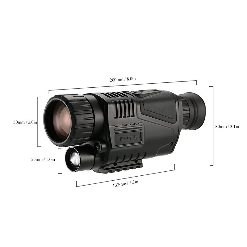 IR Goggles Monocular Night Vision Scope with Infrared Illuminator Hot