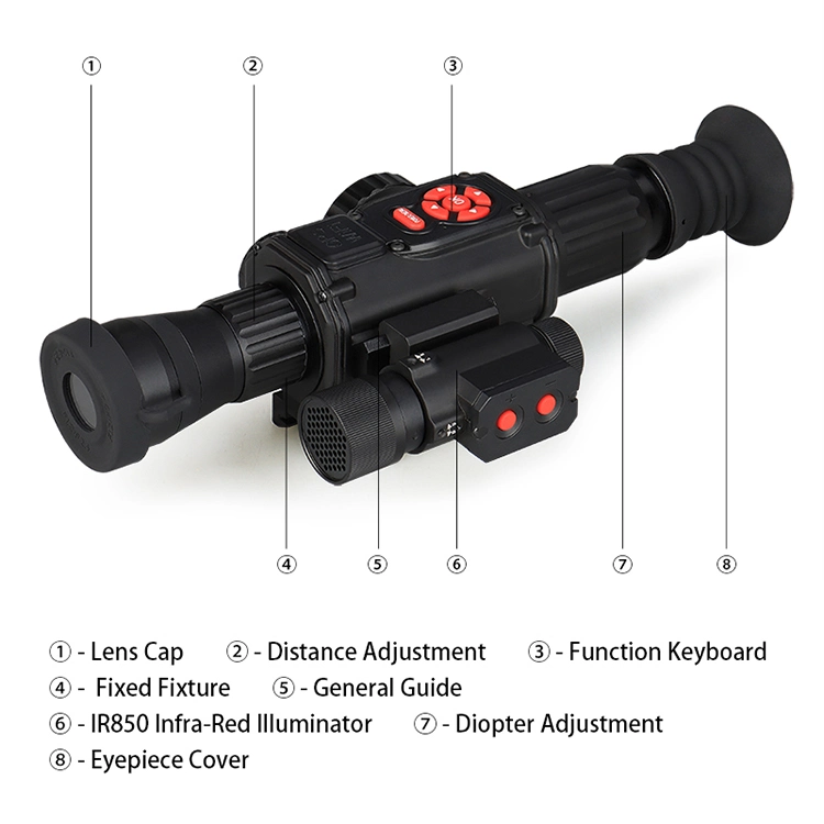 New Arrival Digital USB Charge 4X Night Vision Scope Mount to Rifle