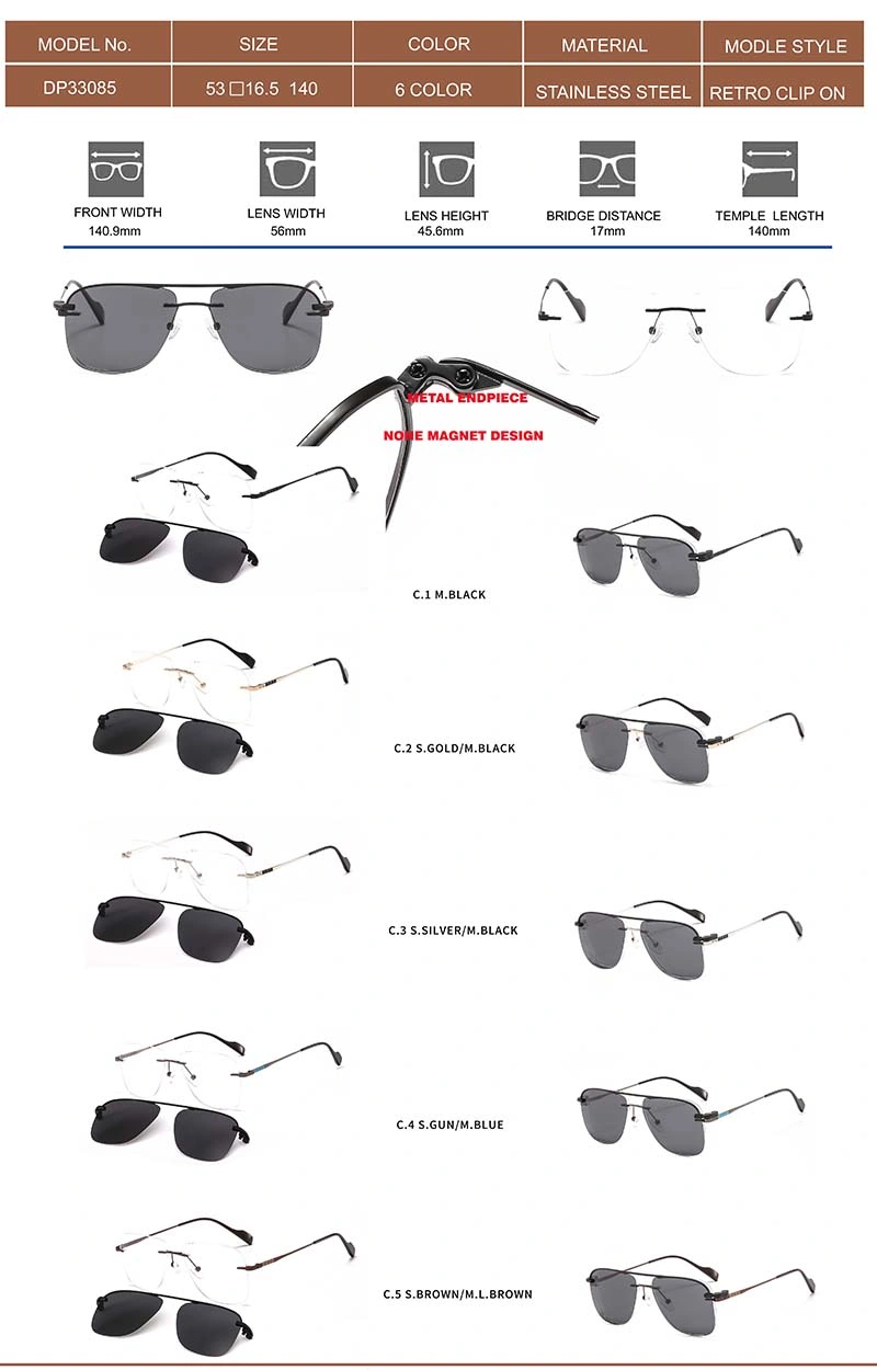 Polarized Clip on Sunglasses Over Prescription Glasses Five in Anti Glare UV400 for Men Women Driving Travelling Outdoor Sport
