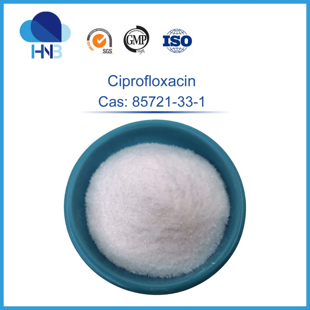 86393-32-0 Veterinary Medicine Antibacterial Raw Powder Stock 99% Ciprofloxacin HCl Ciprofloxacin