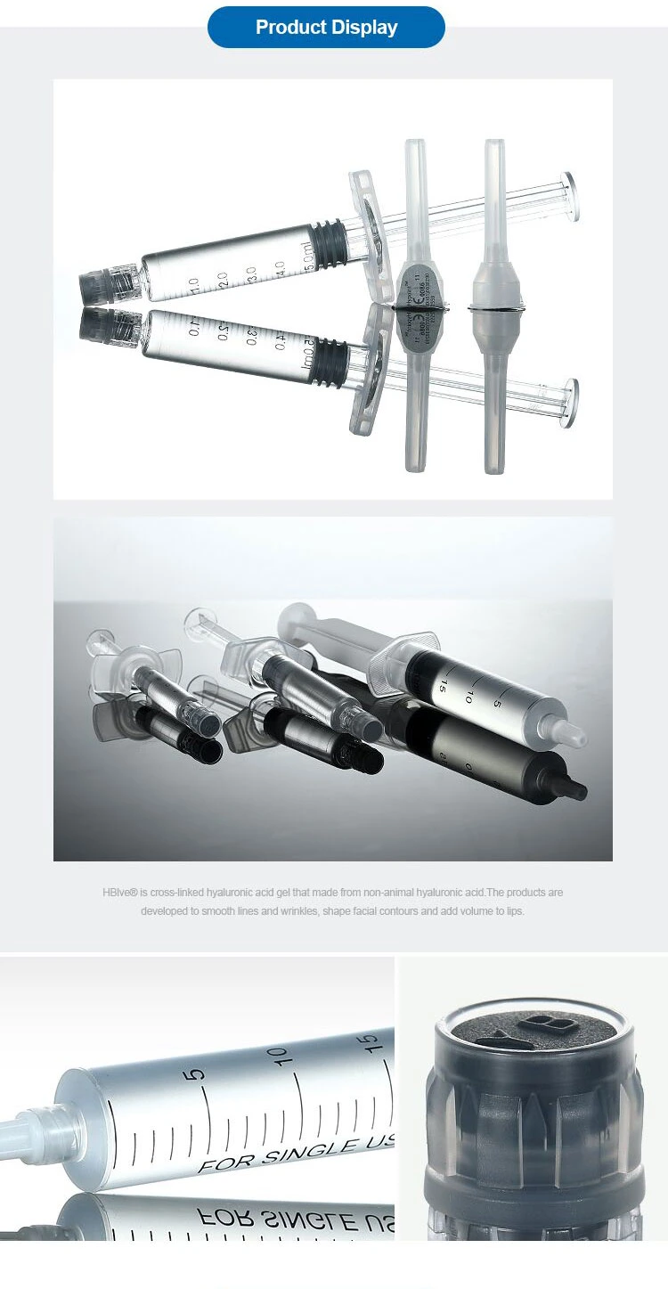 Wholesale Non Animal Stabilized Fine/ Derm/ Deep/ Extra-Deep Hyaluronic Acid Plastic Surgery Injection Filler