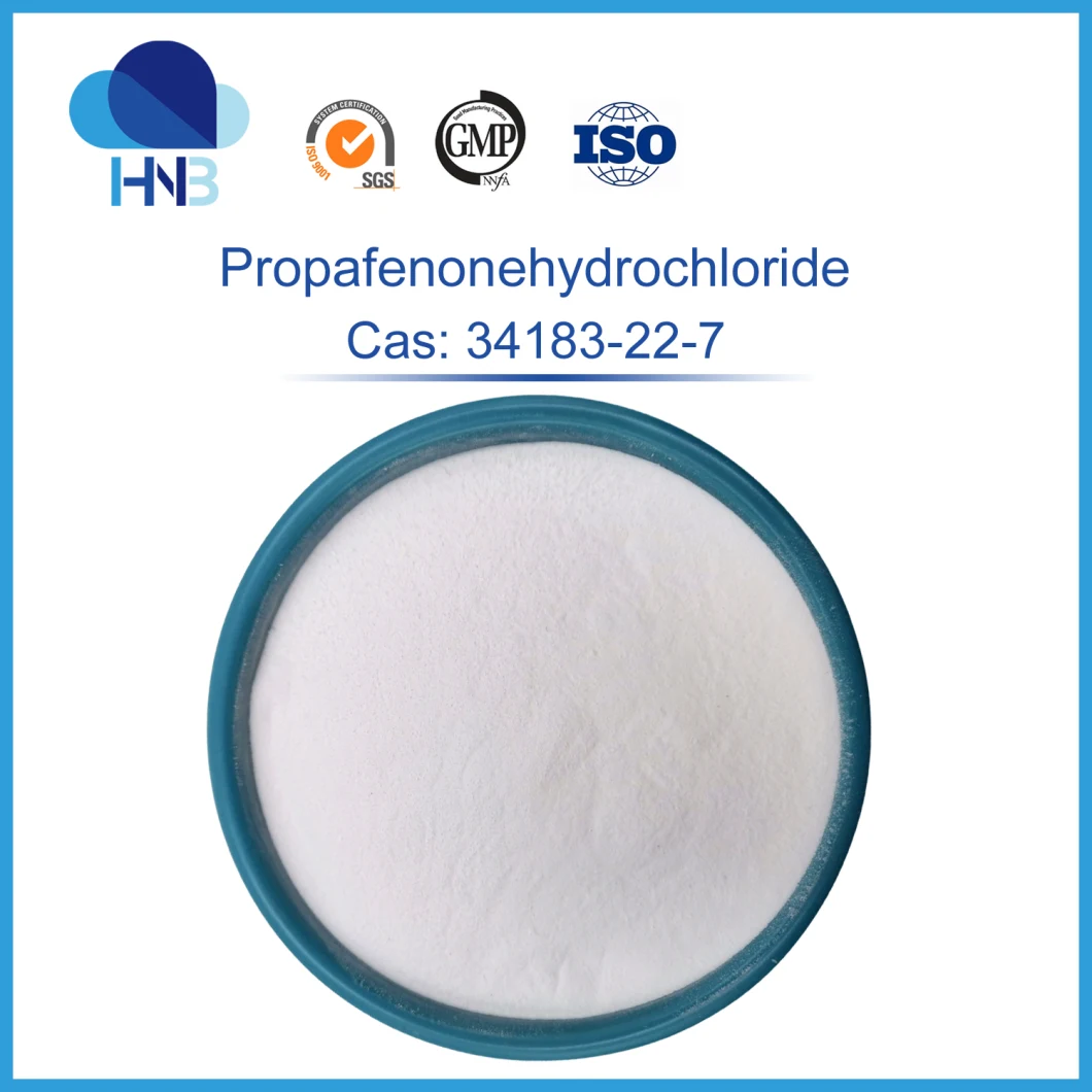 GMP Factory Pharma CAS 34183-22-7 Strength Product 99% Propafenone Hydrochloride