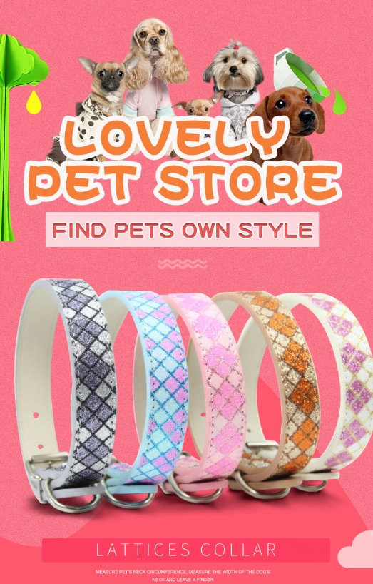 Adjustable Plaid Personalised Dog Collar Martingale Pet Cat Dog Collar