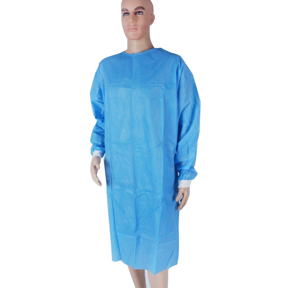 Non Sterile/ Sterile Tie Back Disposable SMS SMMS Smmms Standard Surgical Medical Gown