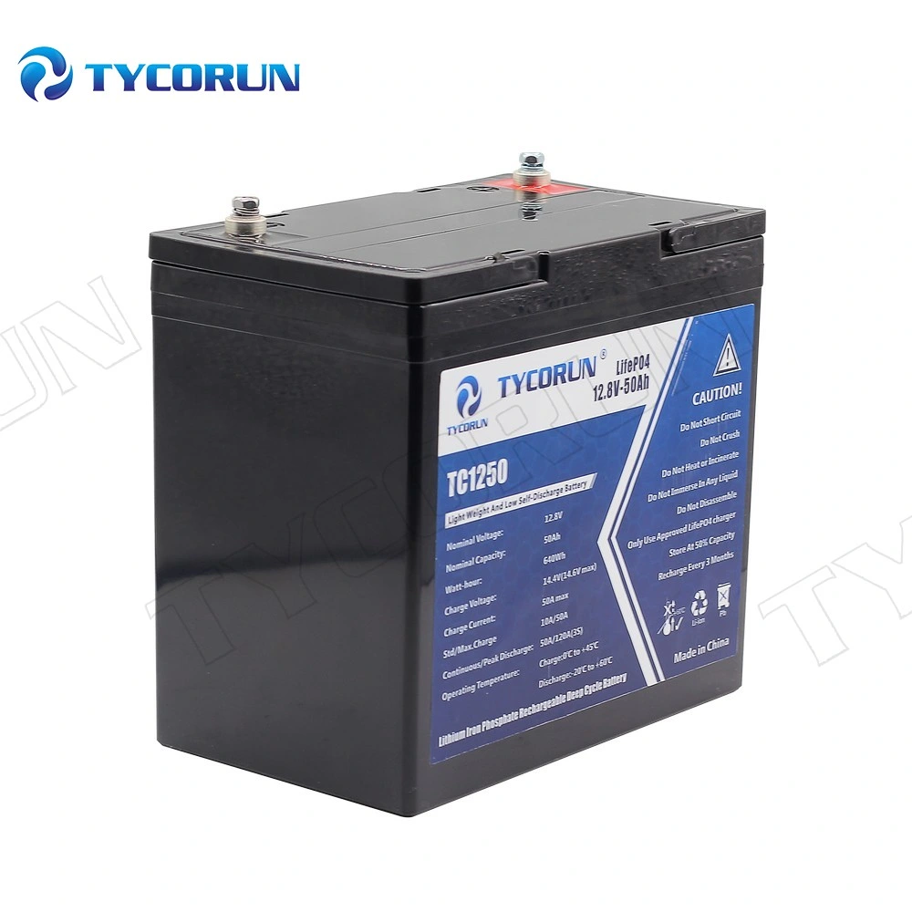 Tycorun 12V 50ah Lithium Ion Iron Phosphate Battery Pack 12 Volt Li Ion OEM Supplier