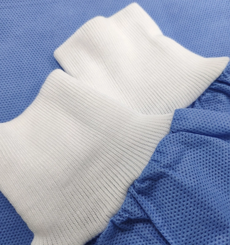 PP/SMS/Smmms/PE Coated Reinforce Surgical Gown Sterile or Non-Sterile Customized