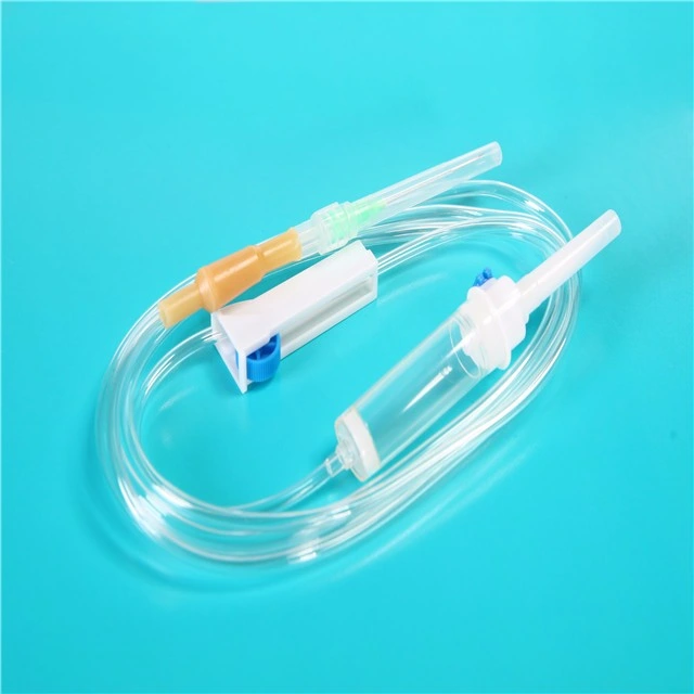 Infusion Vein Needle IV Infusion Set Components Drip Chamber IV Fluids IV Infusion Set Without Filter