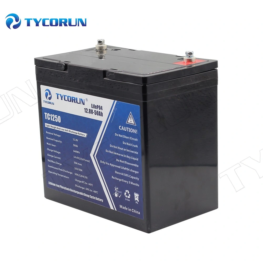 Tycorun 12V 50ah Lithium Ion Iron Phosphate Battery Pack 12 Volt Li Ion OEM Supplier