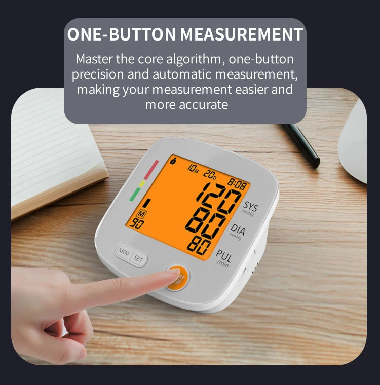 Health Care Products Electronic Upper Arm Digital Blood Pressure Meter Bp Monitor for Home Measuring Arterial Pressure