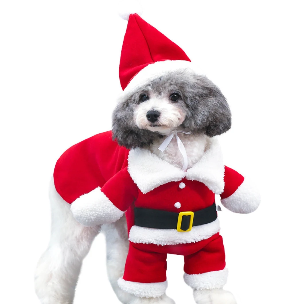 Dog Clothes New Pet Dog Christmas Santa Claus Style Transformed Coat Cat Dog Clothing