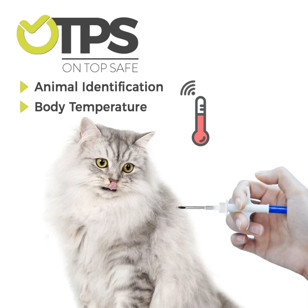 Small Veterinary Temperature Microchip Syringe 1.25 Microchip Syringe for Dog and Cat