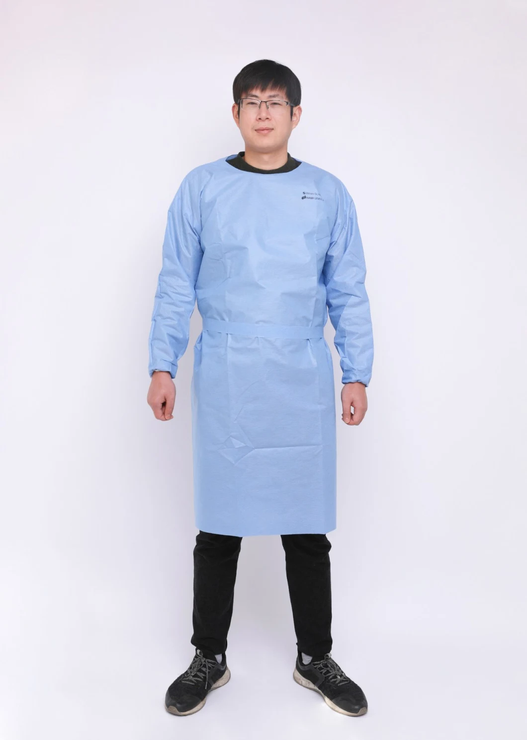 in Stock Microporous Medical Protective Clothing Sterile/Non-Sterile Coverall Scrub Suit Gown Disposable 510K CE