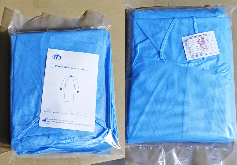 Sterile SMS Disposable Surgical Gown SMS 45G/M2 Standard (EO Sterile)