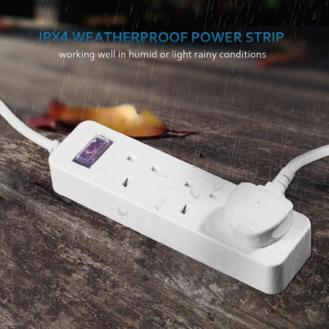Factory Supply Extension Lead Power Supply Waterproof UK Overload Protection Extension Socket