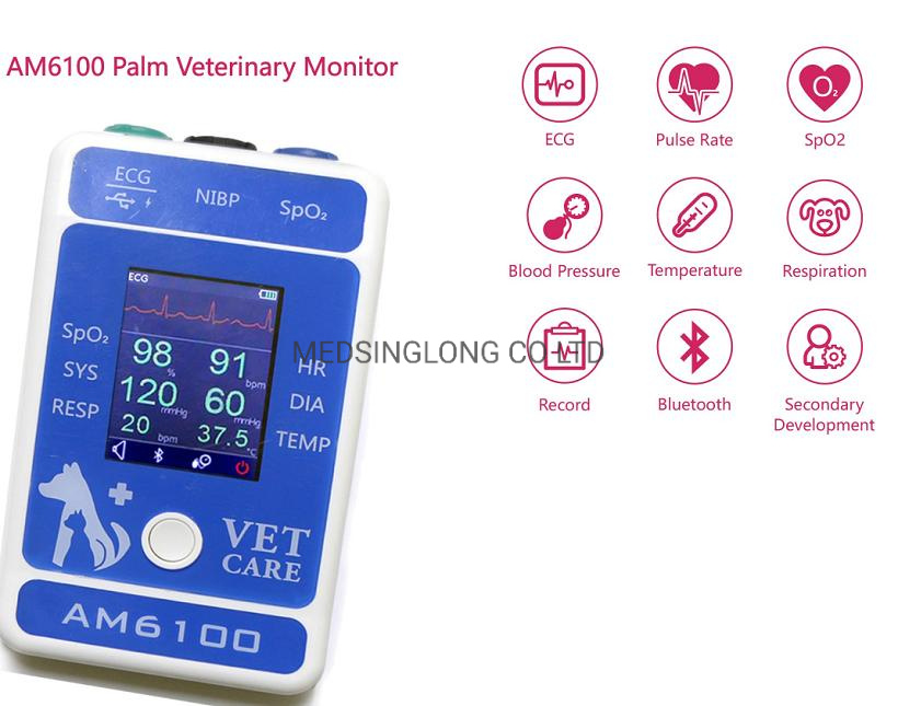 Portable Veterinary Monitor for Dog Cat Small Animals