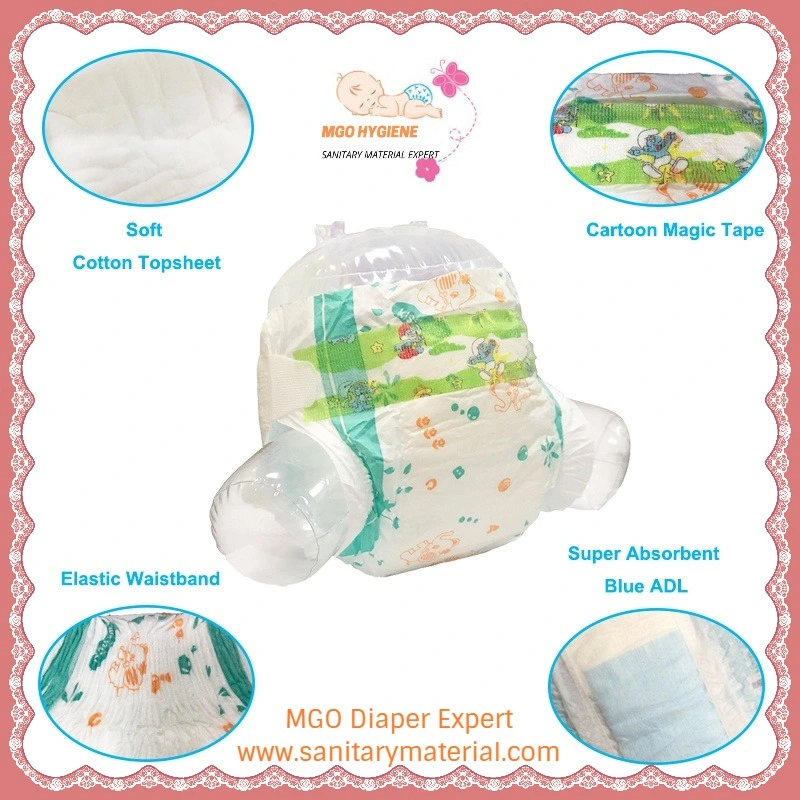 Europe Hot Sale 3D Leakproof Embroidered Pull up Baby Breathable Diaper/ Baby Diaper Produce in China