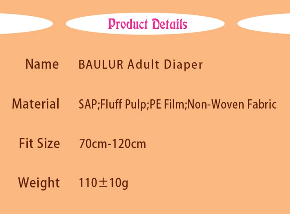 Maternity Pad Japan  Adult  Diaper  Plastic Pant ISO Certificate  Diaper