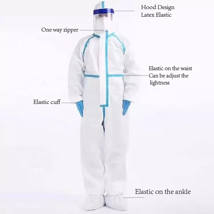 Cheap Antistatic Disposable Protective Clothing Chemical Disposable Protective Clothing Microporous Fabric Coveralls