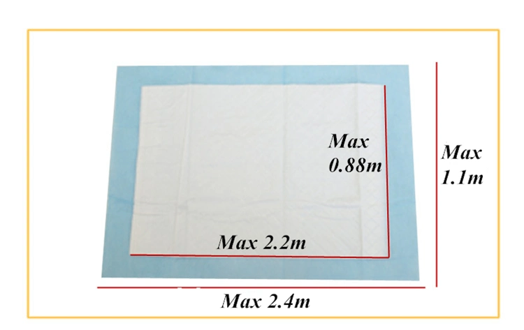 China Local Factory Soft Blue Disposable Underpads