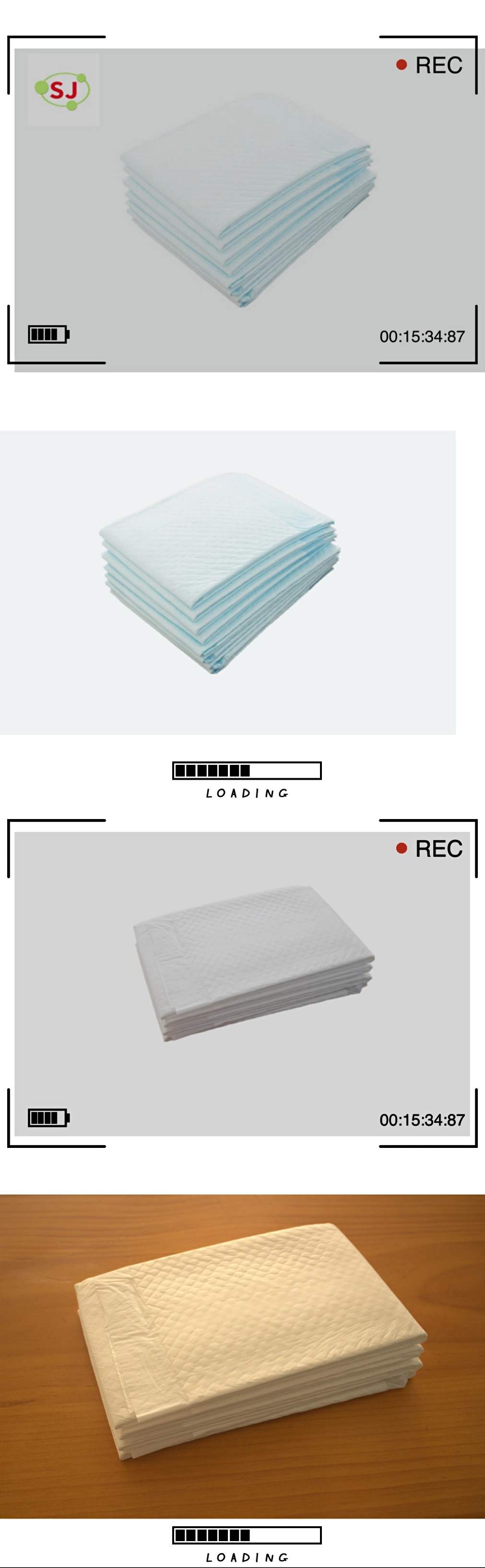 Incontinence Underpad/Urine Absorbent Pet Pads with Breathable Nonwoven