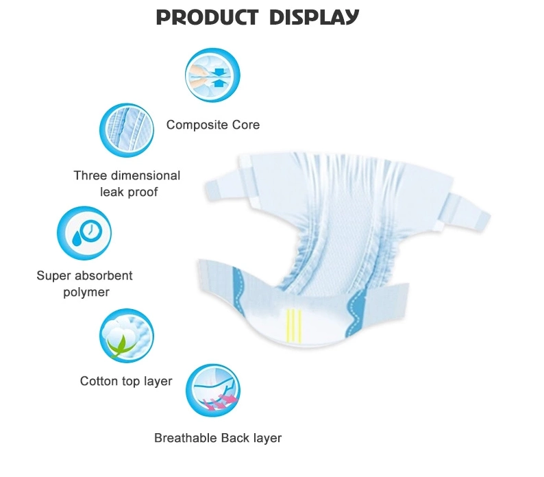 3D Leakproof, Magic Tape Adult Diaper High Sap Diaper, Wholesale Adult Diaper