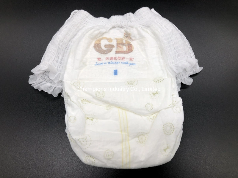 Baby Goods Fluff Pulp Type Pull up Diaper Pants Disposable Baby Training Pants