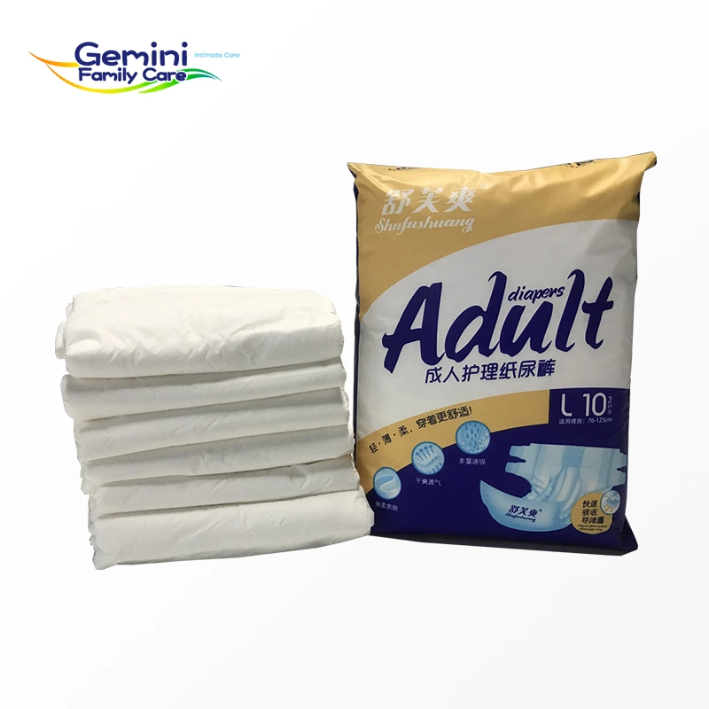 Brief Disposable Adult Diapers in Bulk Incontinence Eldery Samples Adult Diaper