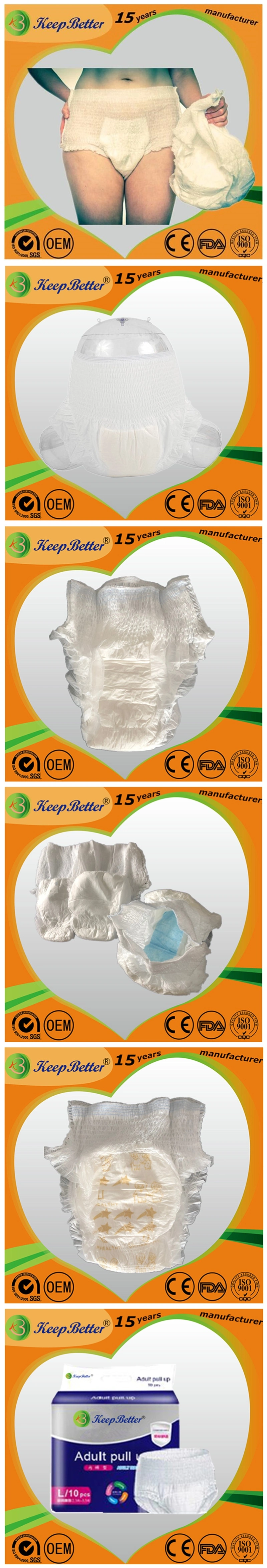Wholesale Incontinence Products Medical Supplies M/L/XL Absorbent Overnight Adults/Mens/Womens Disposable Pull up Underwear Diapers for Elderly