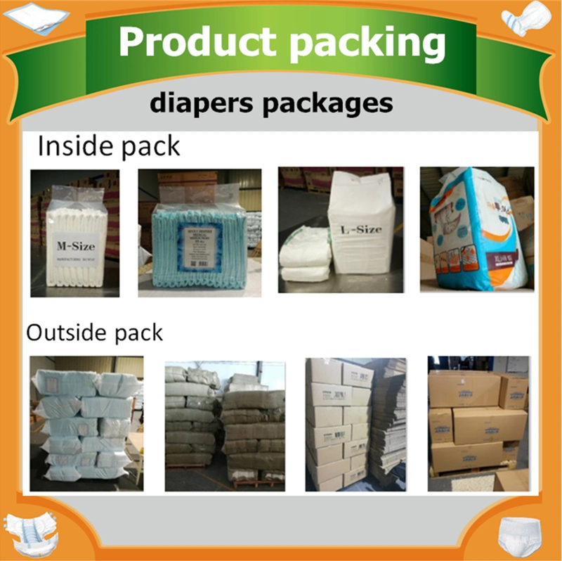 Premium Absorbent Overnight Medical Supplies/Wholesale Custom OEM Disposable Printed Adult Incontinence Pants/Nappies/Briefs Diapers