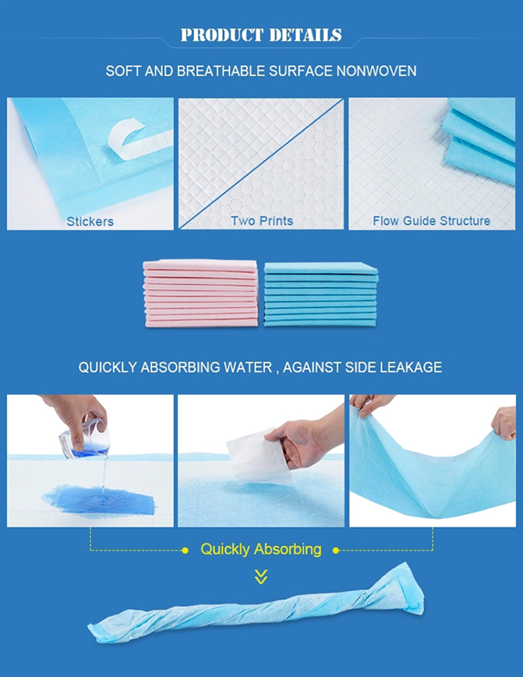 High Absorbent 60X90cm Disposable Adult Underpad Nursing Pads Incontinence Sheet