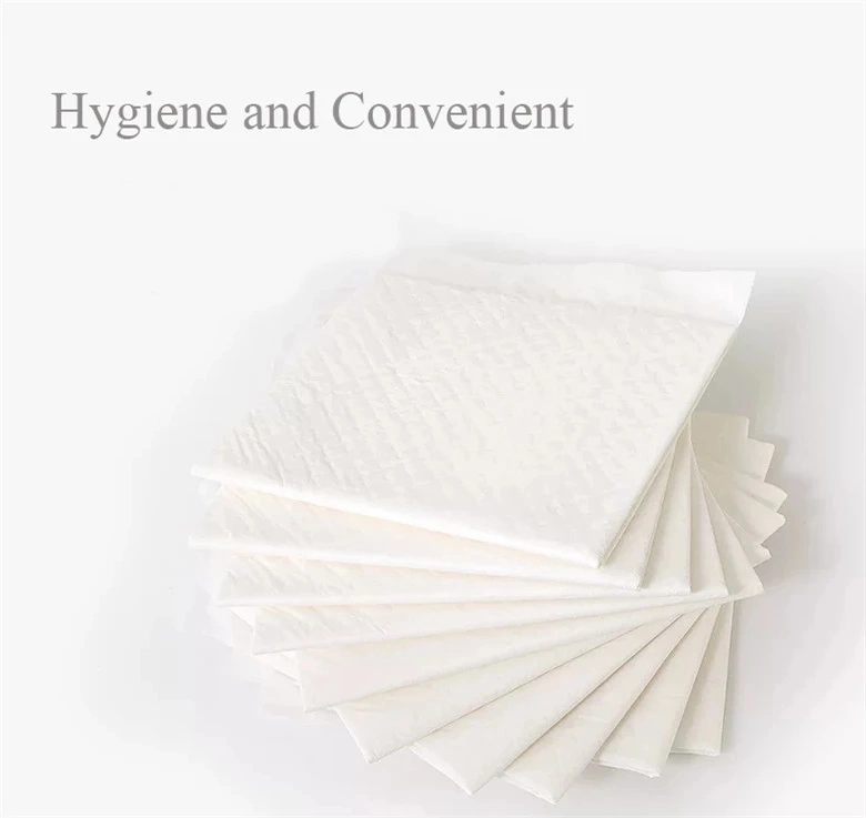 Disposable Underpad Bed Pad Non-Woven Fabric Surface Absorption Layer White PE Sheet Nursing Pad