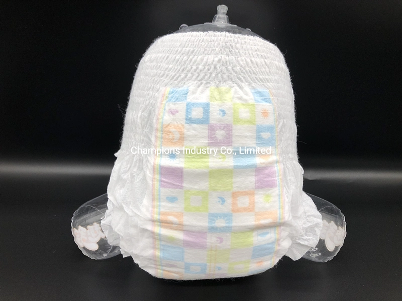 Nice Training Pants Disposable Baby Diaper with Cartoon Printing Pull up Diaper