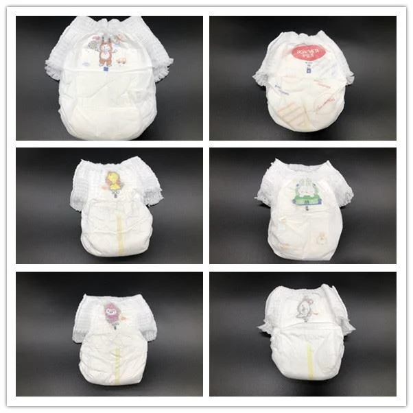 Fluff Pulp Type Disposable Baby Diaper Pant Dry Surface Absorption Baby Products