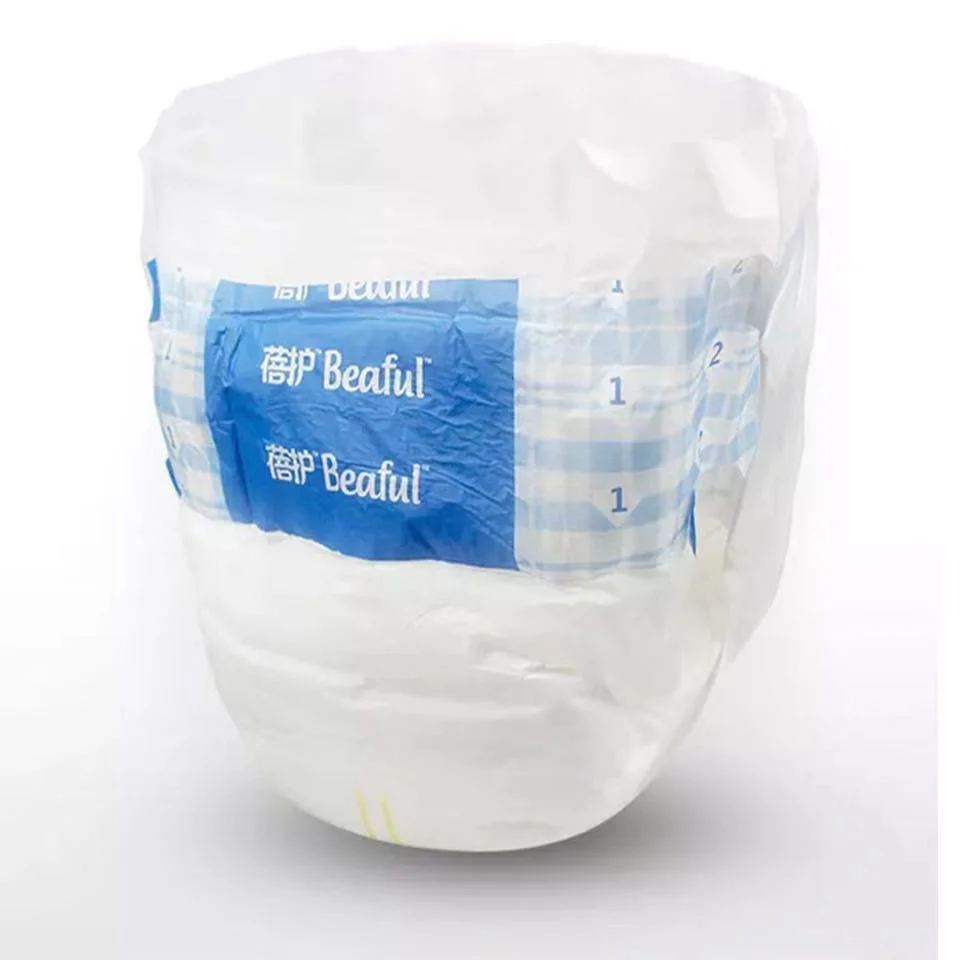 Wholesale Adult Diaper Free Sample Printed Super Absorbent 3D Leak Guard Diaper Adult