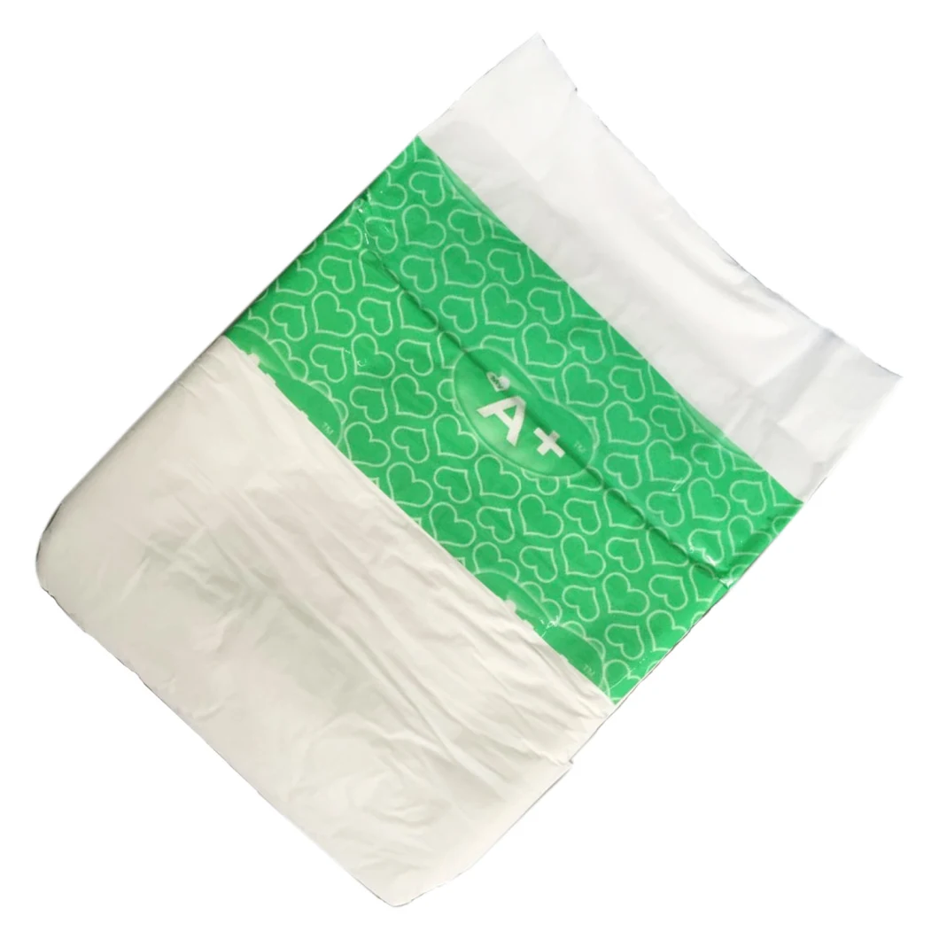 Printed Cotton Absorbent Disposable Hospital Adult Diaper for Incontinence People