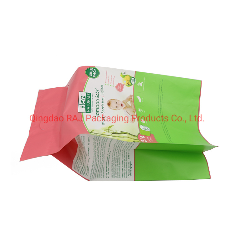 Plastic Disposable Baby Diaper Personal Care Side Gusset Packaging Bag