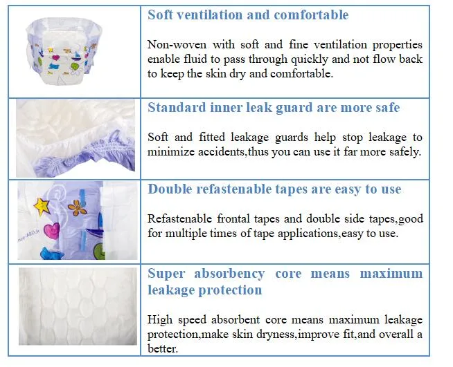Wholesale High Absorbent Leak Prevention Disposable Diaper Adult Diaper