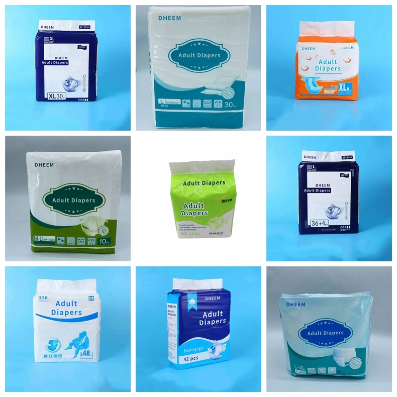Adult Leak Proof Super Absorbent Hospital Use Cloth-Like Disposable Old and Incontinence People Adult Diapers