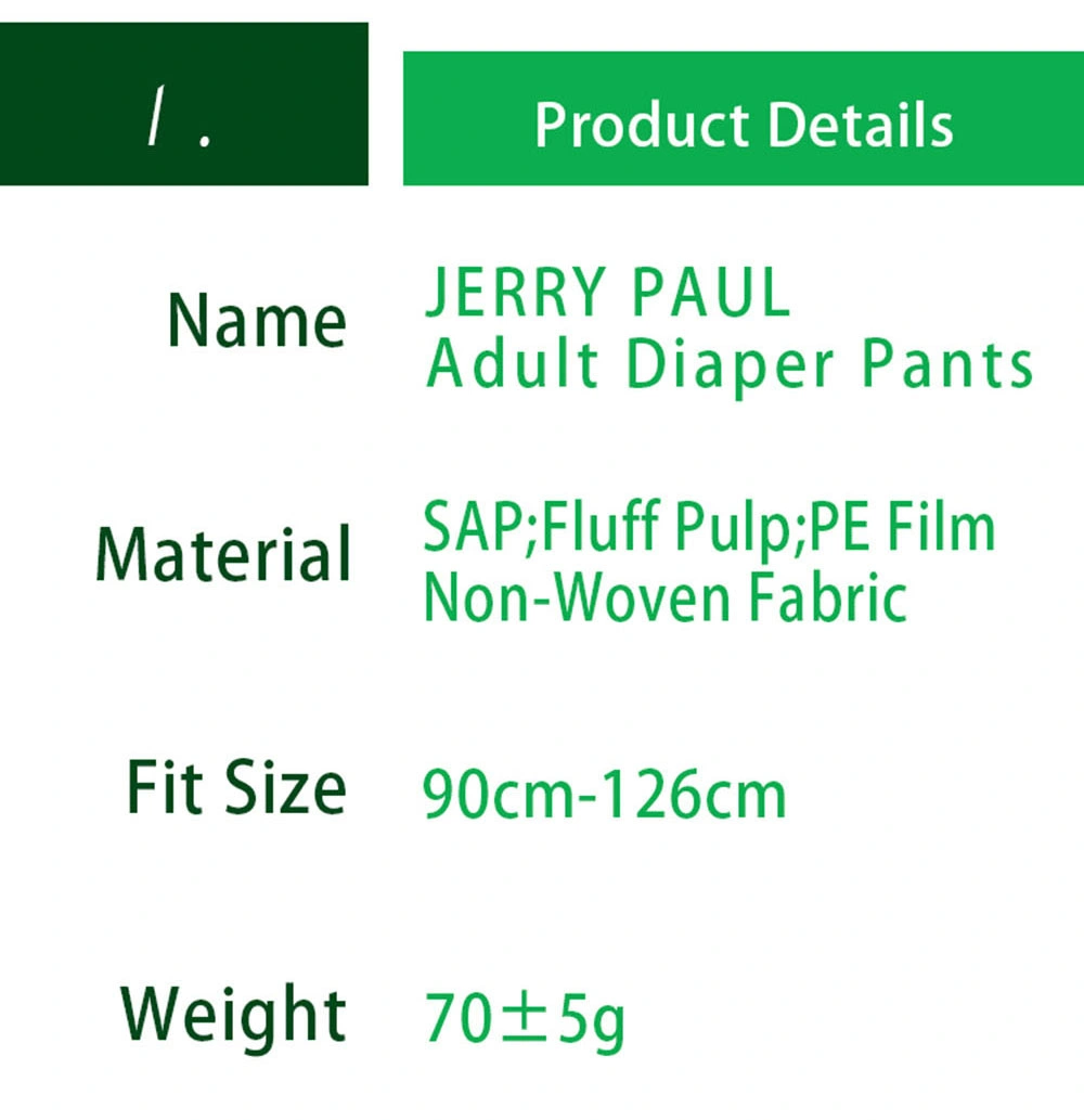 Hot Sale Leak Guard A Grade Diapers Disposable Adult Pant Diaper for Adult